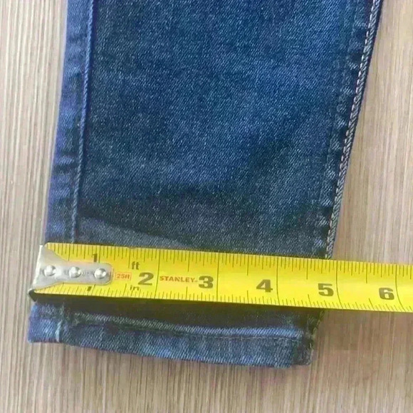 HOST PICK ❤️ 7 For all Mankind The Skinny Stretch Low Rise Blue Jean size 25 - Picture 12 of 14